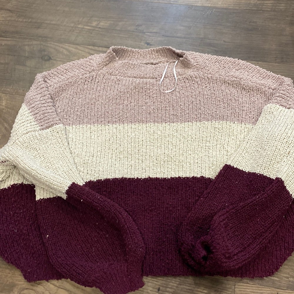 Cropped knitted sweater multiple color super comfy